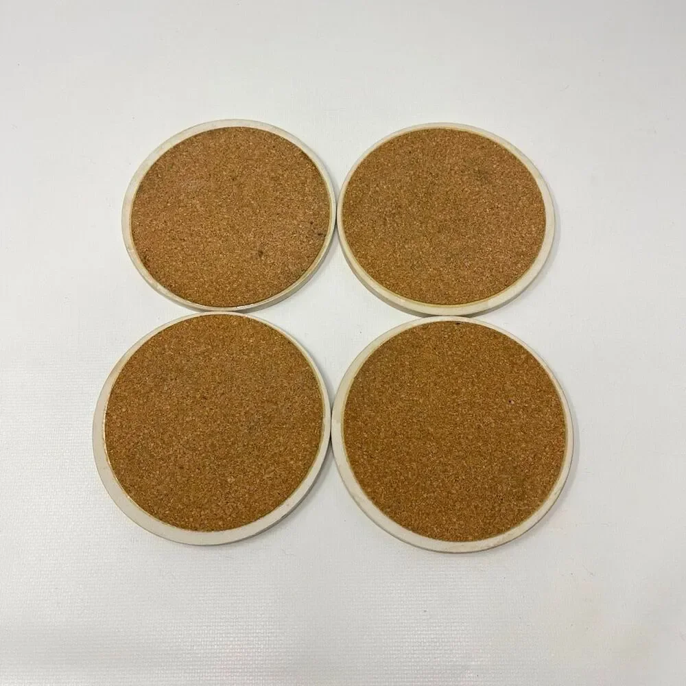 Coasterstone Coaster Stone Set of 4 Assorted Floral Flower Designs